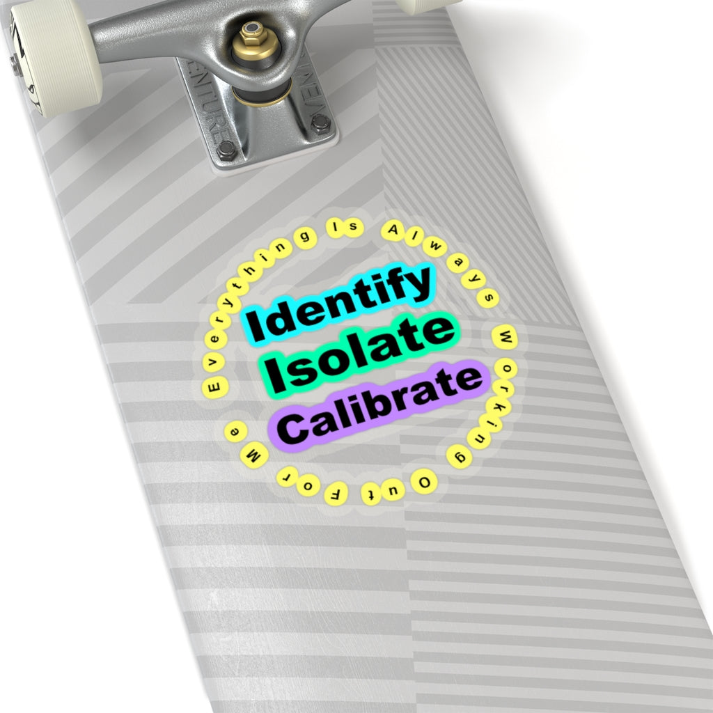 Identify, Isolate & Calibrate - Abraham Hicks Sticker