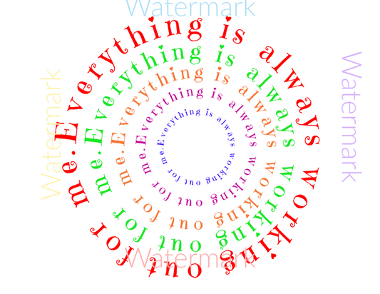 Instant Wall Art - Everything Is Always Working Out For Me - Abraham Hicks Quote