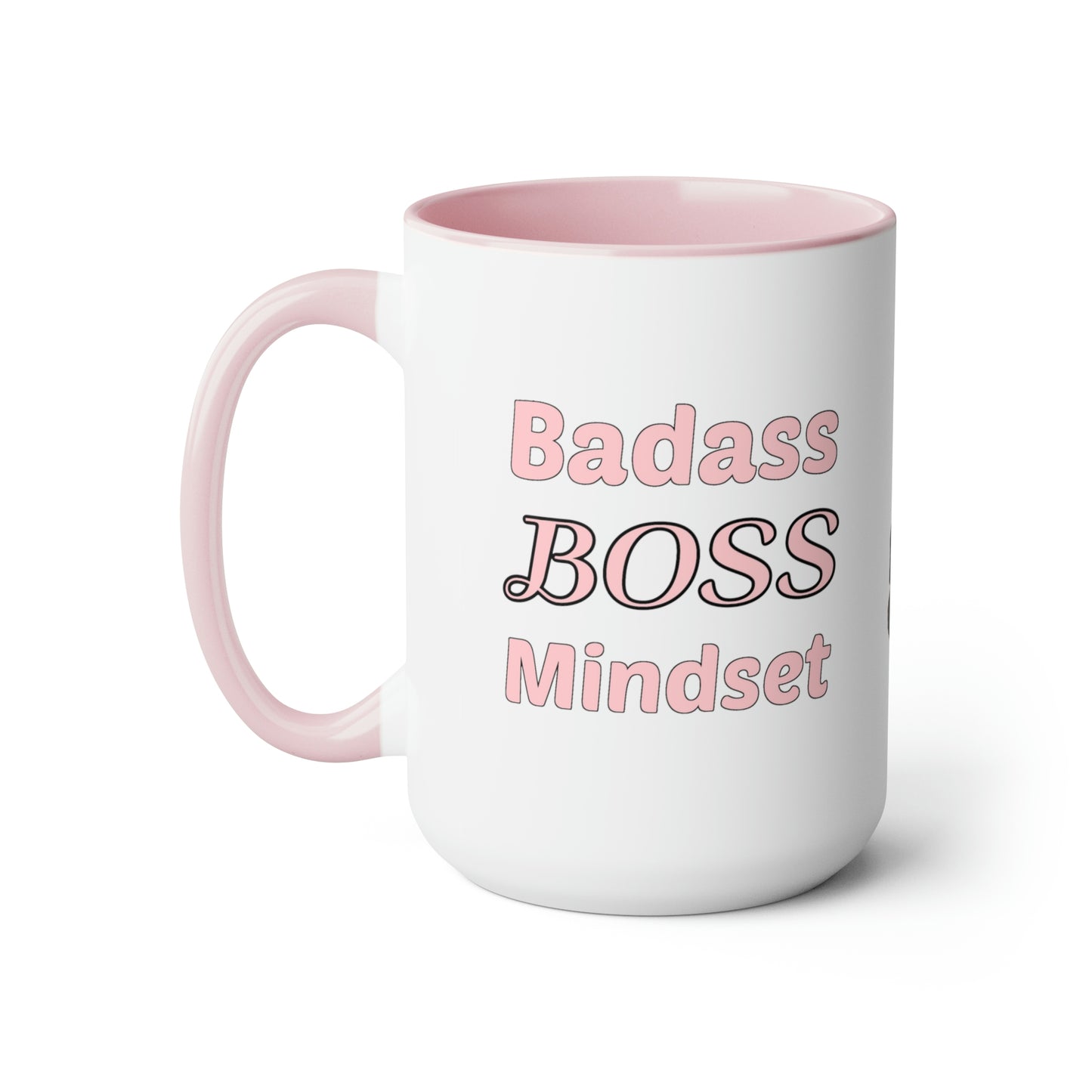Badass Boss Mindset - Living My Best Life - Two-Tone Coffee Mugs, 15oz